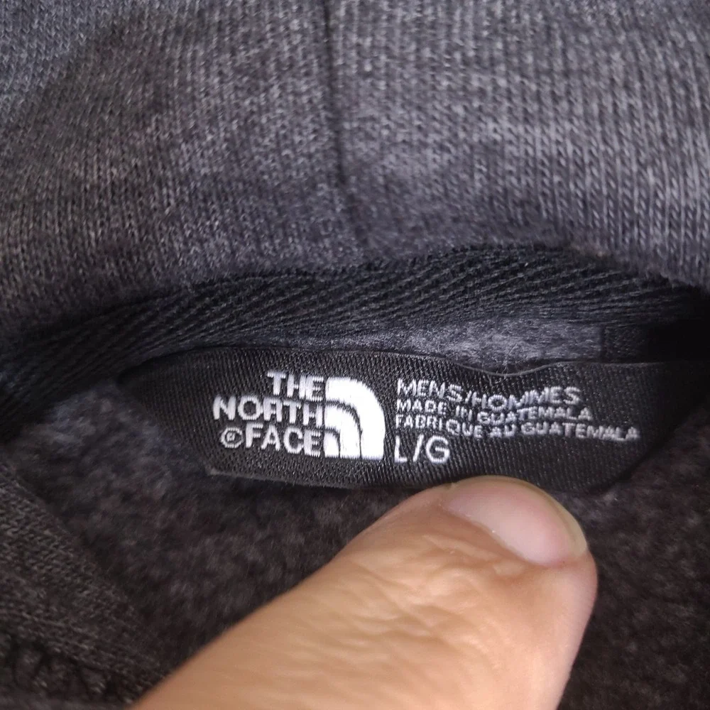 The North Face‎ Hoodie Mens Large Gray Game On Print Pullover Sweatshirt